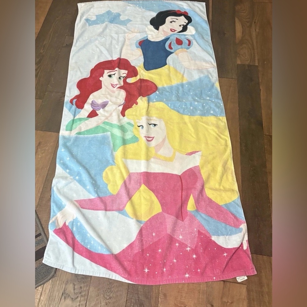Disney Princess Beach Towel Ariel Aurora Snow White 30x60 Cl